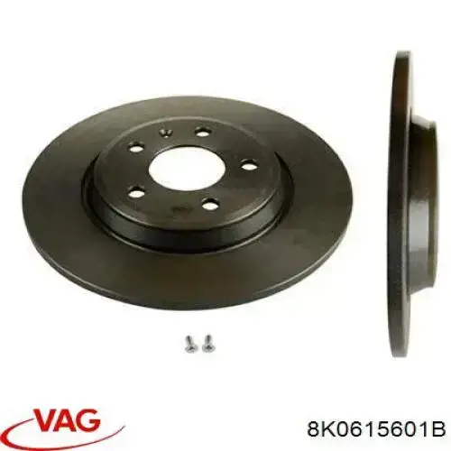 Tarcza hamulcowa tylna VAG 8K0615601B