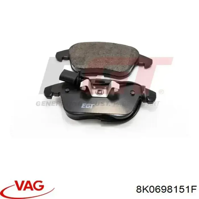 Klocki hamulcowe przednie tarczowe VAG 8K0698151F cena, od 34,80 USD