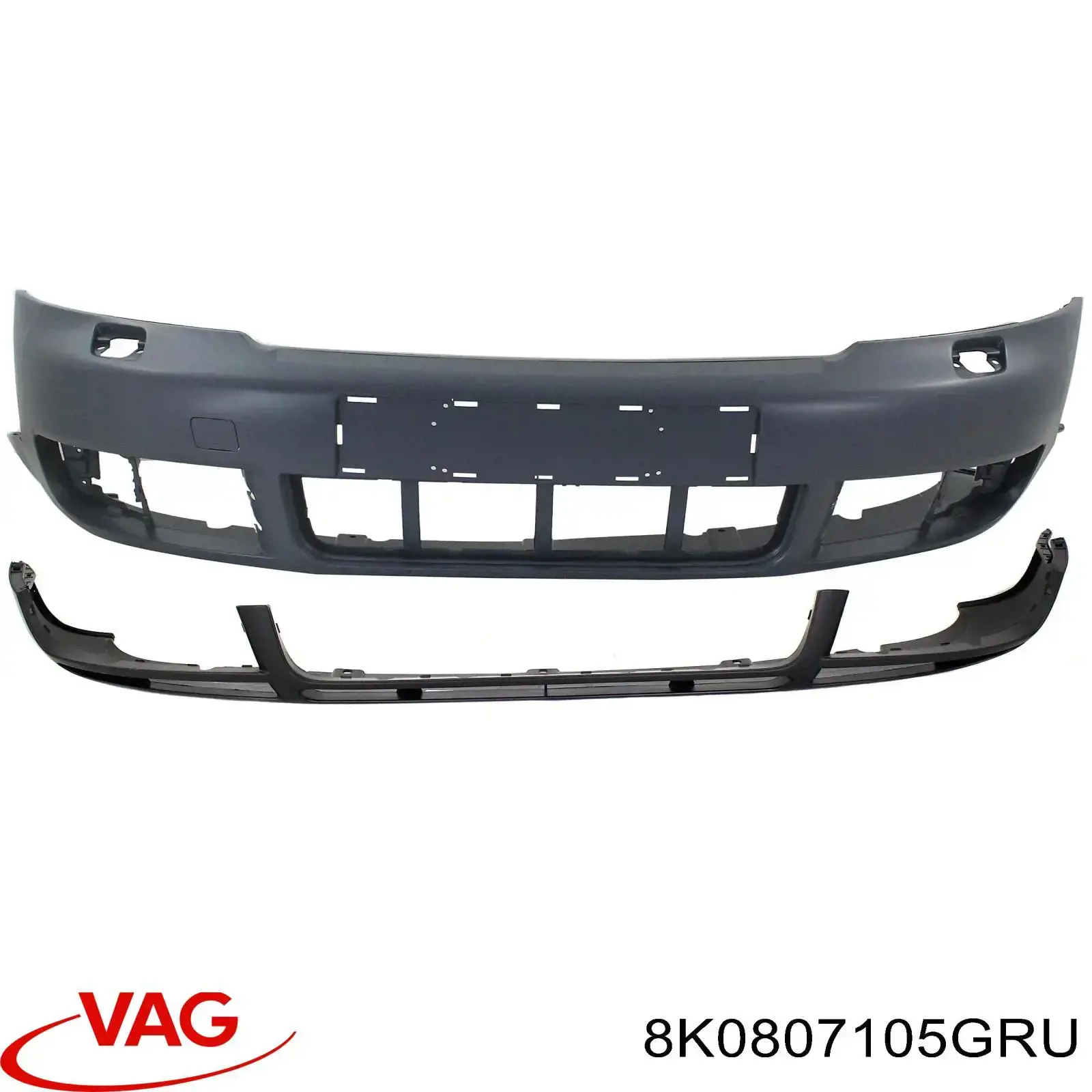 8K0807105GRU VAG Zderzak przedni
