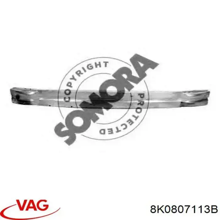 Wzmocnienie zderzaka przedniego VAG 8K0807113B cena, od 84,55 USD