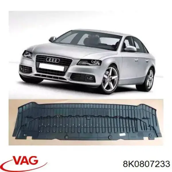 Do koszyka 8K0807233 VAG Osłona zderzaka przedniego