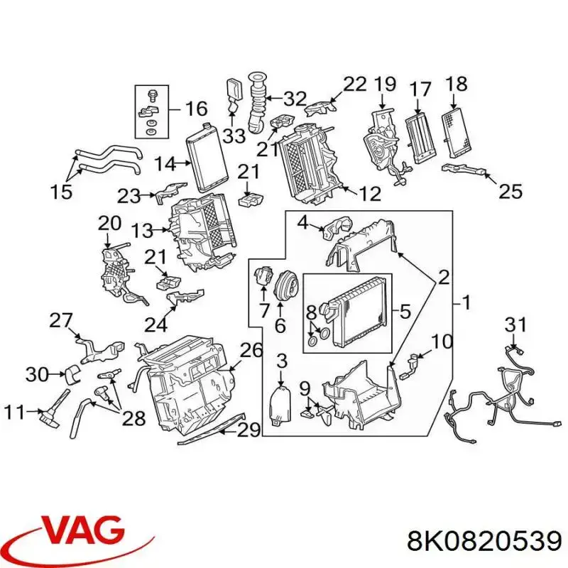 Czujnik temperatury parownika Volkswagen Crafter 30-50 (2F)