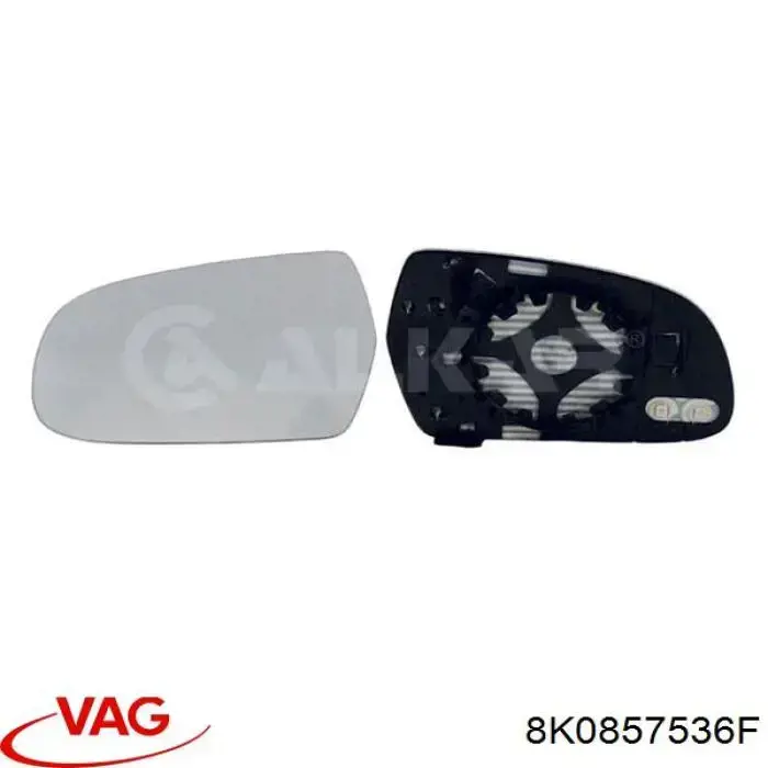Wkład lusterka wstecznego prawego VAG 8K0857536F cena, od 26,45 USD