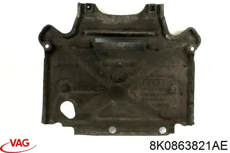 Do koszyka 8K0863821AE VAG Osłona silnika, miski (przedziału silnika)