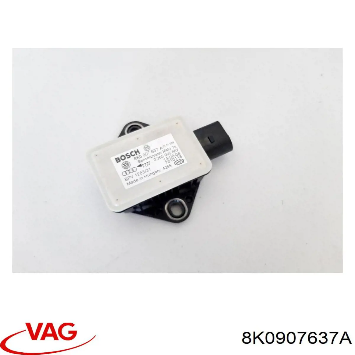 Czujnik przyśpieszenia poprzecznego (ESP) VAG 8K0907637A cena, od 63,02 USD