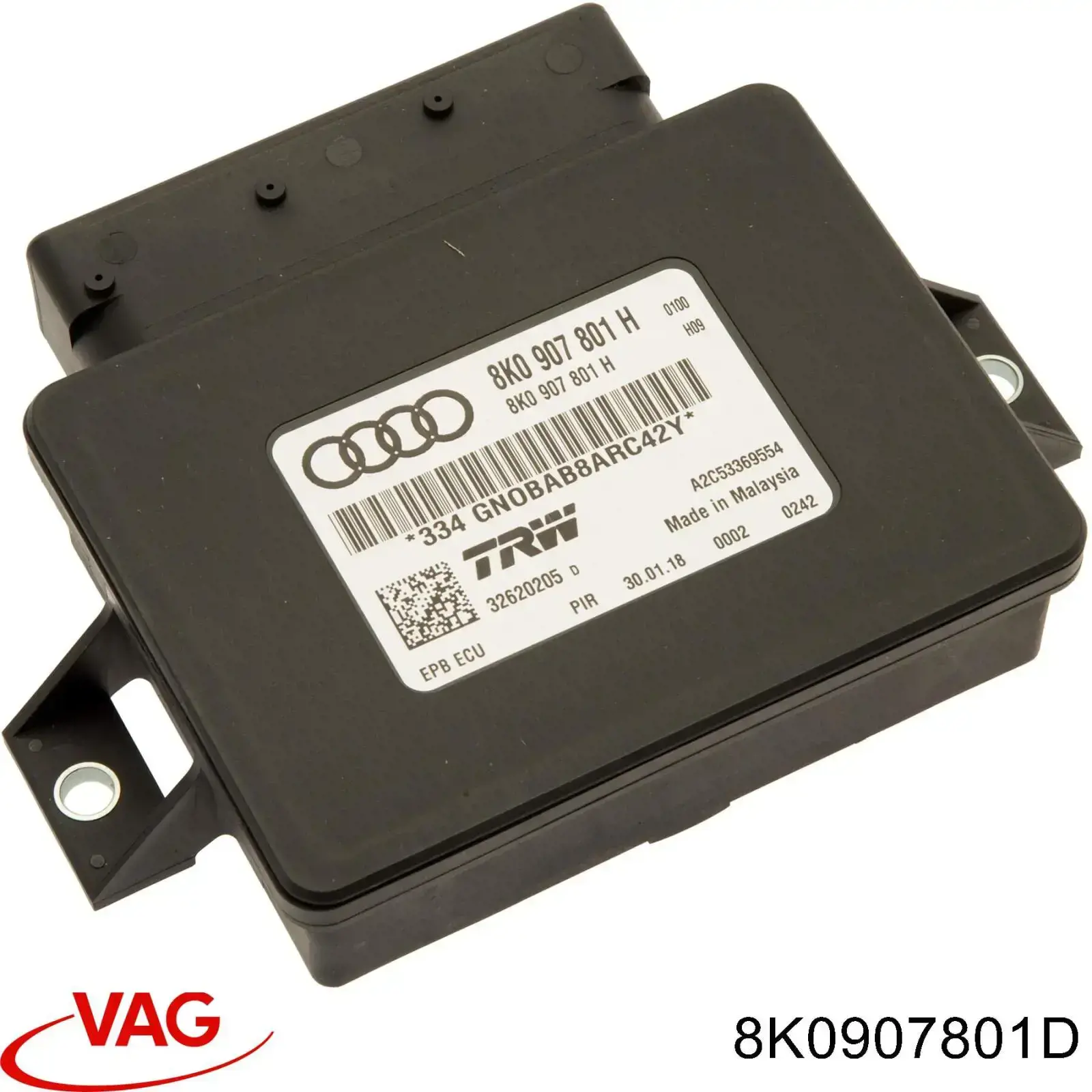Sterownik elektromechanicznego hamulca postojowego (ręcznego) VAG 8K0907801D cena, od 91,94 USD