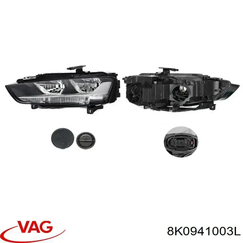 Reflektor lewy VAG 8K0941003L cena, od 281,31 USD