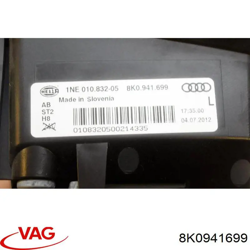 Do koszyka 8K0941699 VAG Lampa przeciwmgielna lewa