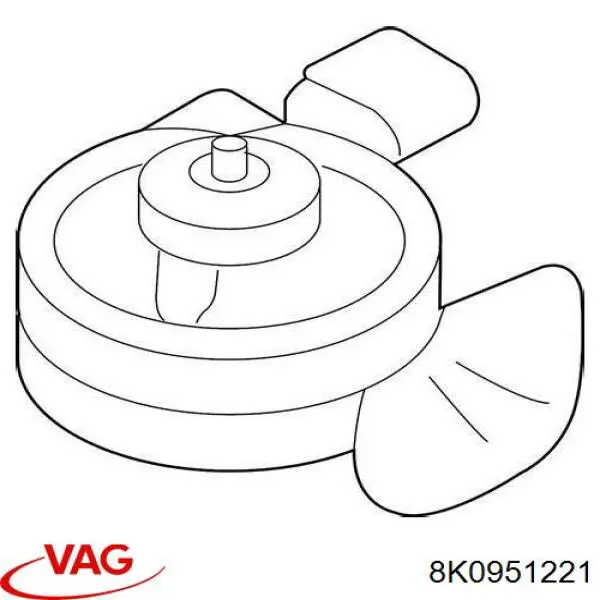 Sygnał dźwiękowy (klakson) 8K0951221 VAG