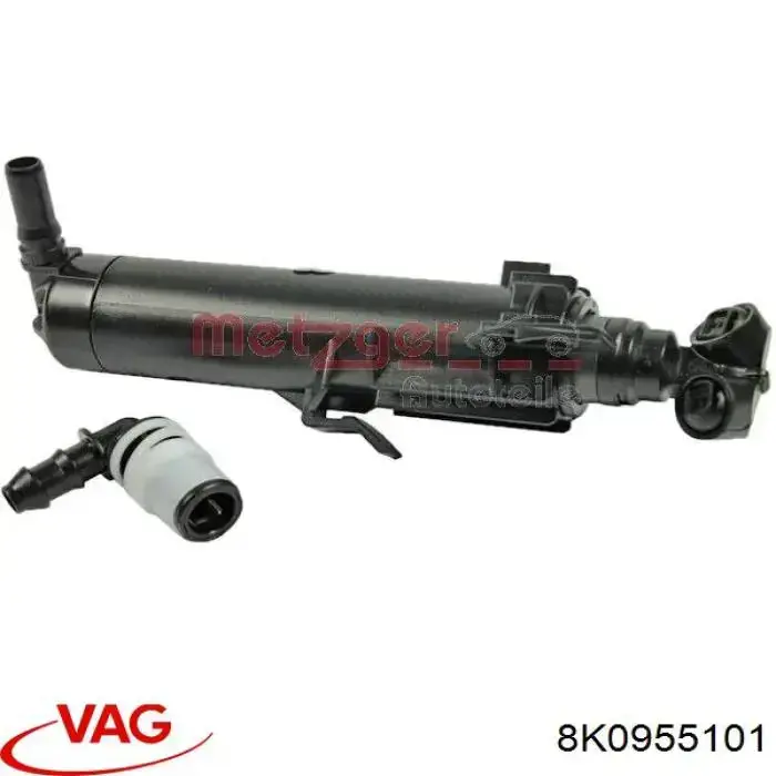 Do koszyka 8K0955101 VAG Dysza spryskiwacza reflektora przedniego lewego