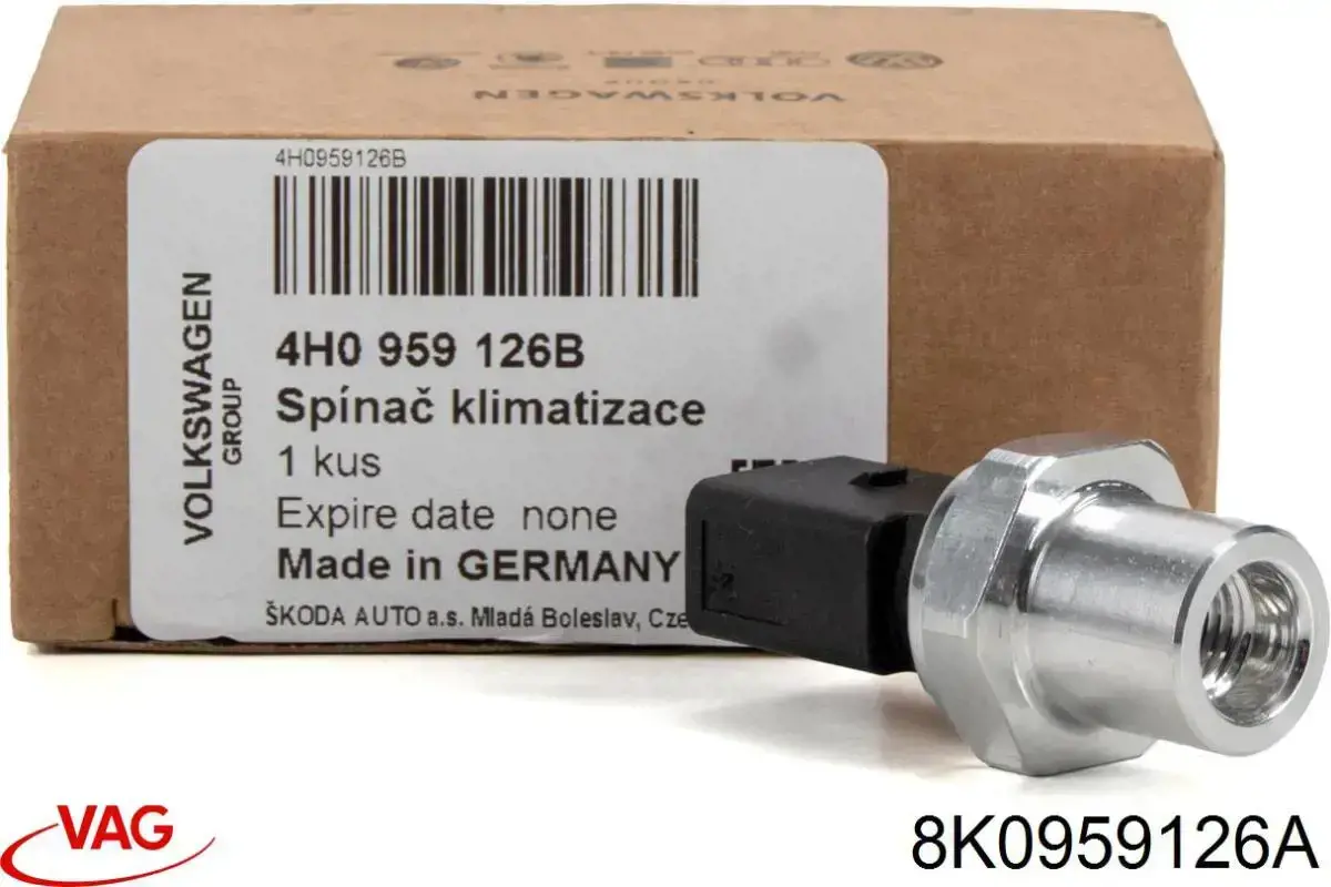Czujnik ciśnienia bezwzględnego klimatyzacji VAG 8K0959126A cena, od 16,08 USD