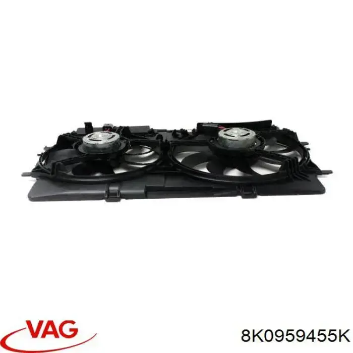 Wentylator elektryczny układu chłodzenia, kompletny (silnik+wirnik) lewy VAG 8K0959455K cena, od 74,00 USD