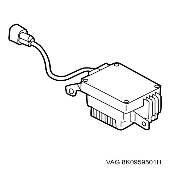 Regulator obrotów wentylatora (sterownik) VAG 8K0959501H cena, od 62,02 USD