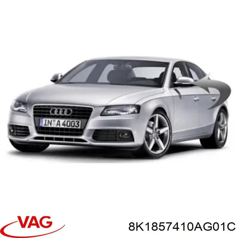 Lusterko wsteczne prawe 8K1857410AG01C VAG