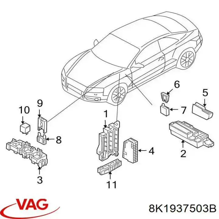 8K1937503B VAG skrzynka bezpieczników