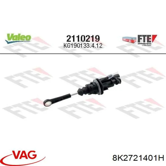 8K2721401H VAG Cylinder sprzęgła główny