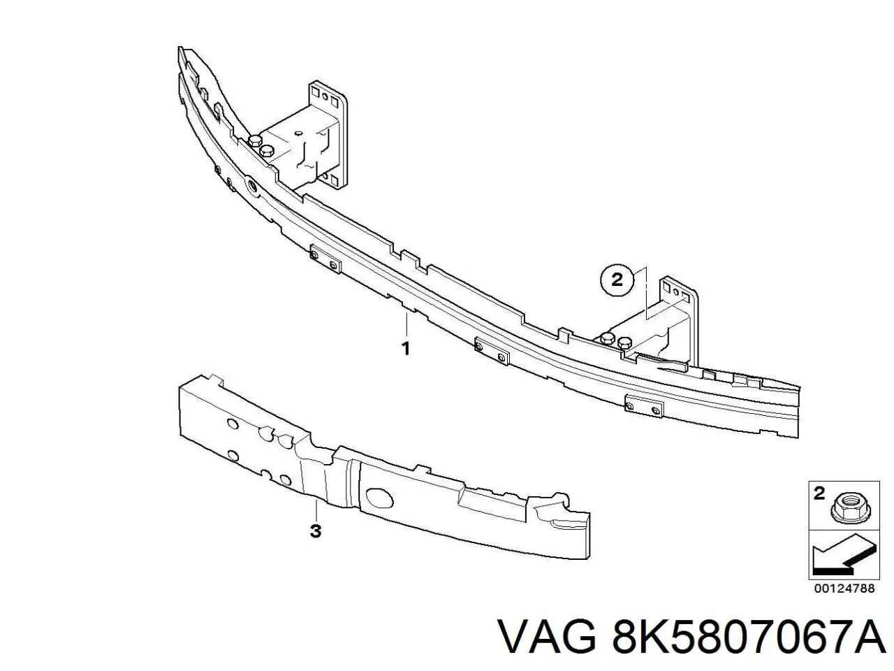 Zderzak tylny VAG 8K5807067A cena, od 113,83 USD