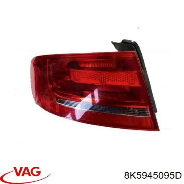 Lampa zespolona tylna lewa zewnętrzna VAG 8K5945095D cena, od 86,86 USD