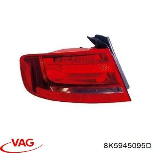 Do koszyka 8K5945095D VAG Lampa zespolona tylna lewa zewnętrzna