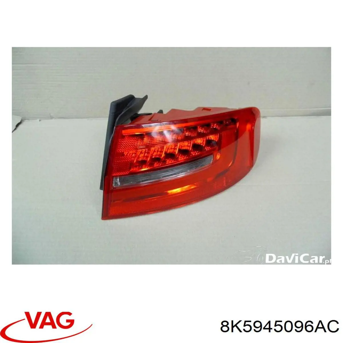 Do koszyka 8K5945096AC VAG Lampa zespolona tylna prawa zewnętrzna