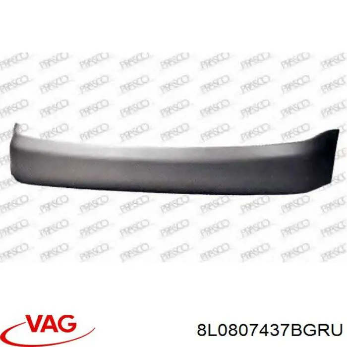 Do koszyka 8L0807437BGRU VAG Zderzak tylny
