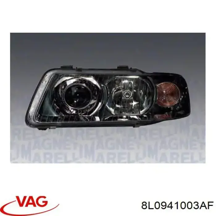 8L0941003AF VAG Reflektor lewy