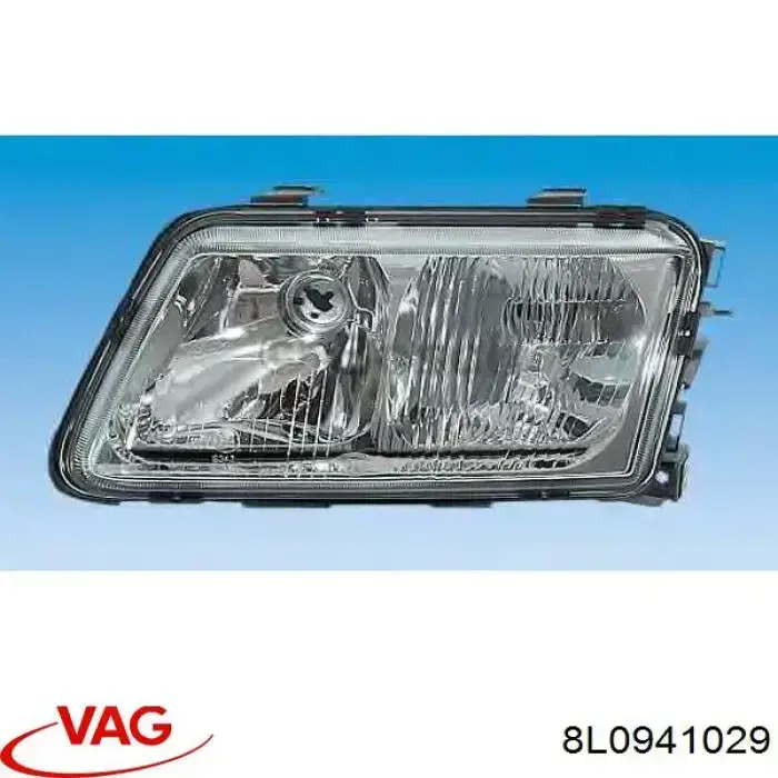 Do koszyka 8L0941029 VAG Reflektor lewy