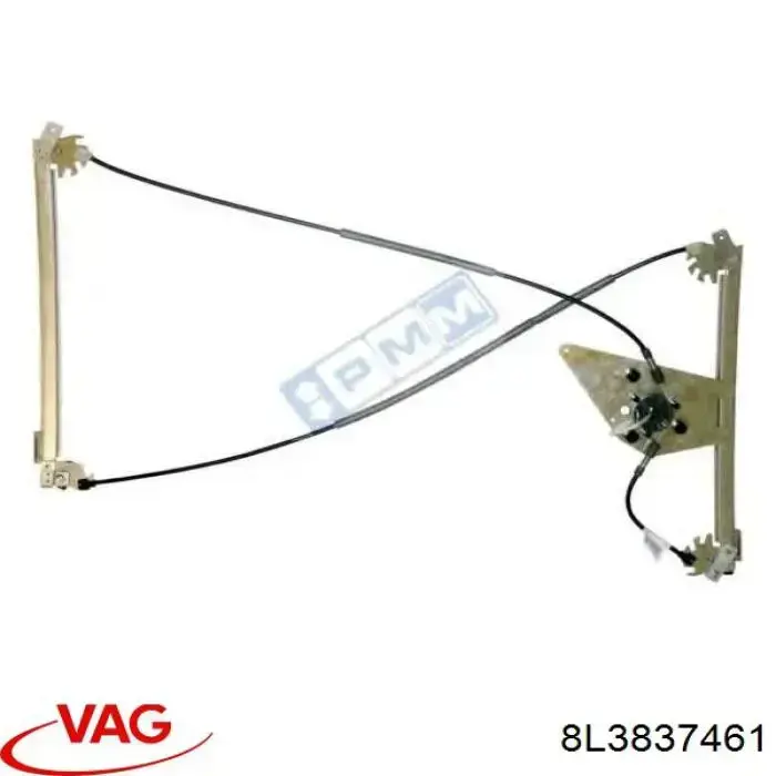 Do koszyka 8L3837461 VAG Mechanizm podnoszenia szyby drzwi przednich lewych