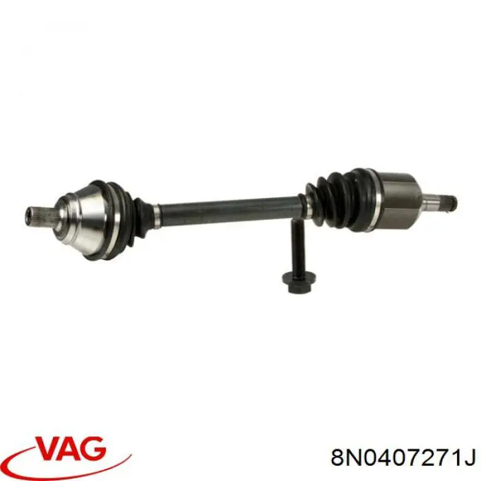 Półoś napędowa przednia lewa VAG 8N0407271J cena, od 201,71 USD