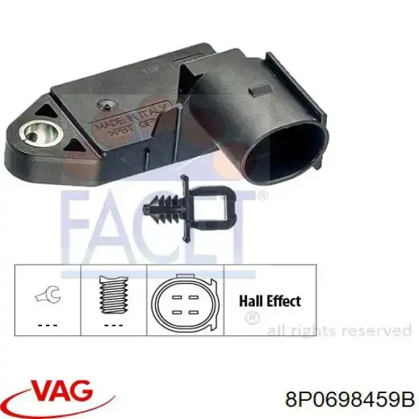 8P0698459B VAG Czujnik włącznika świała stop