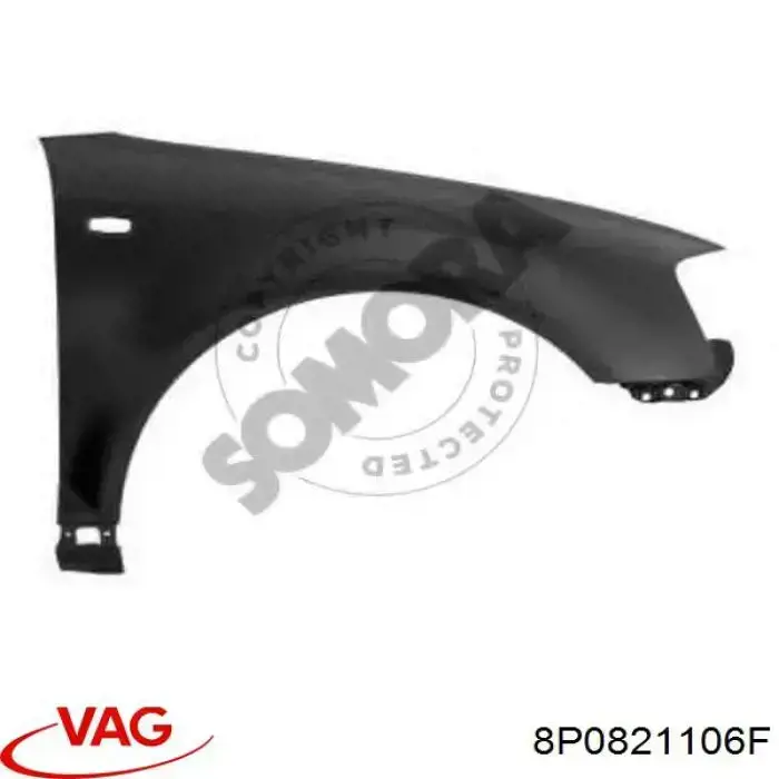  Błotnik przedni prawy Audi A3 