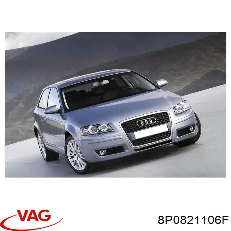 Do koszyka Błotnik przedni prawy Audi A3  8P1