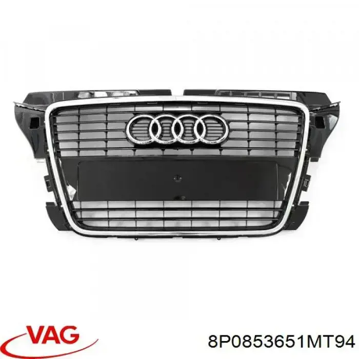 Atrapa chłodnicy 8P0853651MT94 VAG