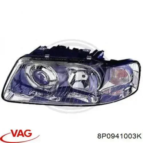 Reflektor lewy 8P0941003K VAG