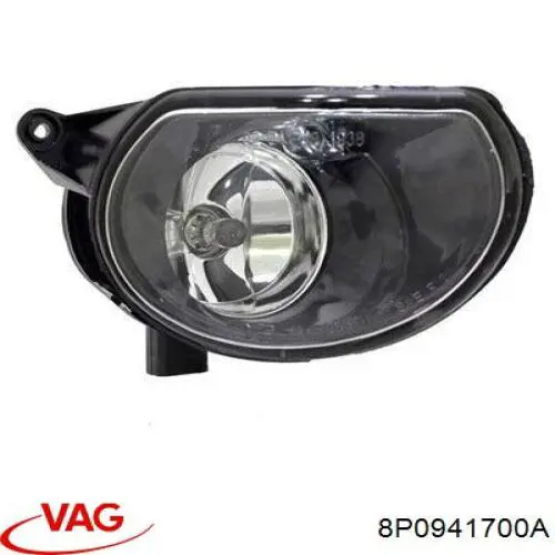 Lampa przeciwmgielna prawa VAG 8P0941700A cena, od 56,28 USD