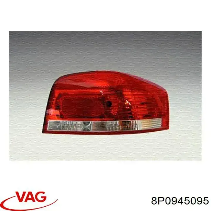 8P0945095 VAG Lampa zespolona tylna lewa zewnętrzna