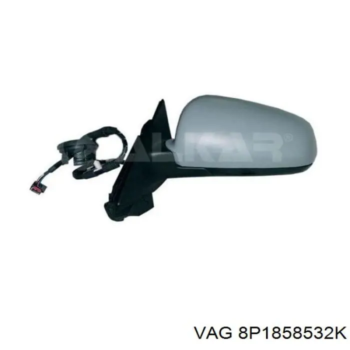 Lusterko wsteczne prawe do Audi A3 Sportback 8PA