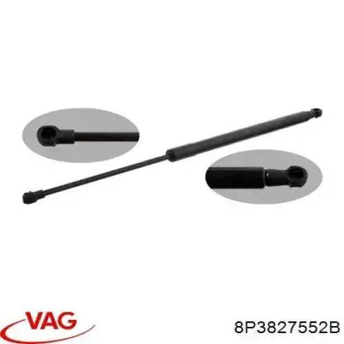 Amortyzator klapy bagażnika (3/5 drzwi-tylnych) VAG 8P3827552B cena, od 14,31 USD