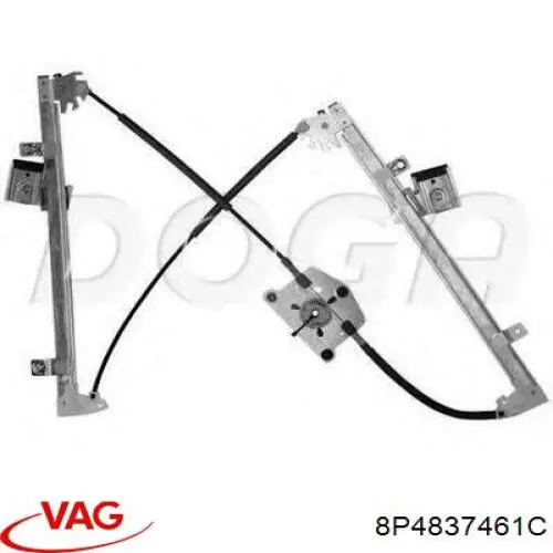 Do koszyka 8P4837461C VAG Mechanizm podnoszenia szyby drzwi przednich lewych