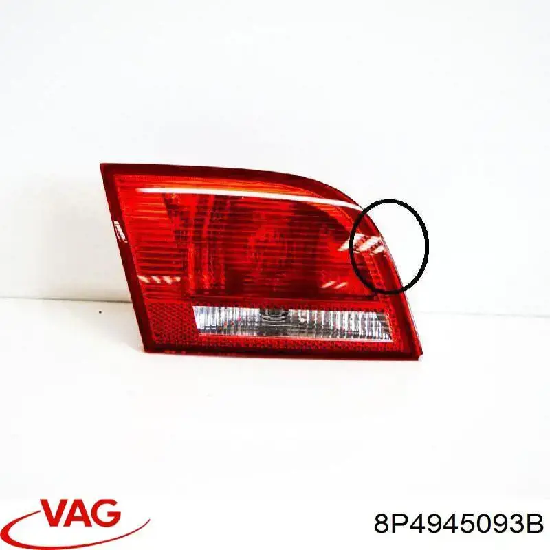 8P4945093B VAG Lampa zespolona tylna lewa wewnętrzna