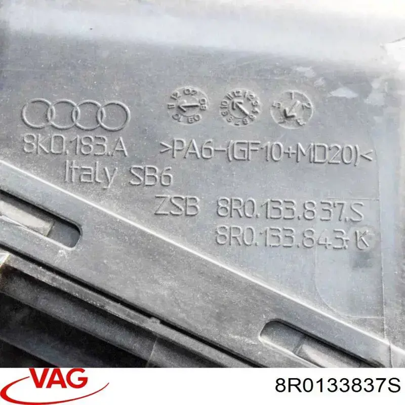 Obudowa filtra powietrza 8R0133837S VAG
