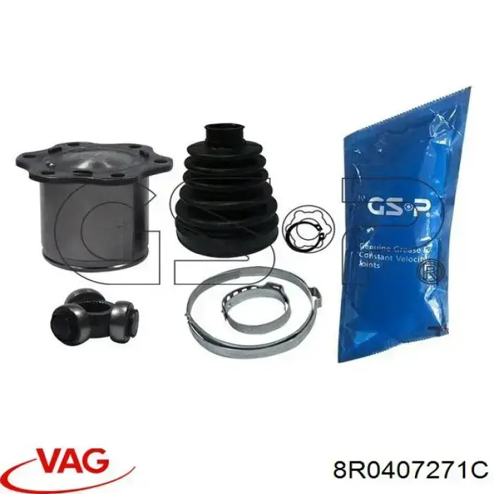 Do koszyka 8R0407271C VAG Półoś napędowa przednia