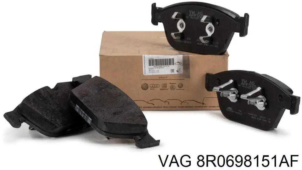 8R0698151AF VAG Klocki hamulcowe przednie tarczowe