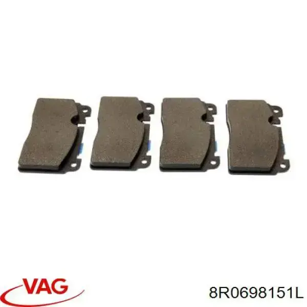 Klocki hamulcowe przednie tarczowe VAG 8R0698151L cena, od 35,51 USD