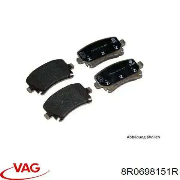 Klocki hamulcowe przednie tarczowe VAG 8R0698151R cena, od 54,47 USD