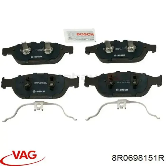 Klocki hamulcowe przednie tarczowe VAG 8R0698151R cena, od 54,47 USD