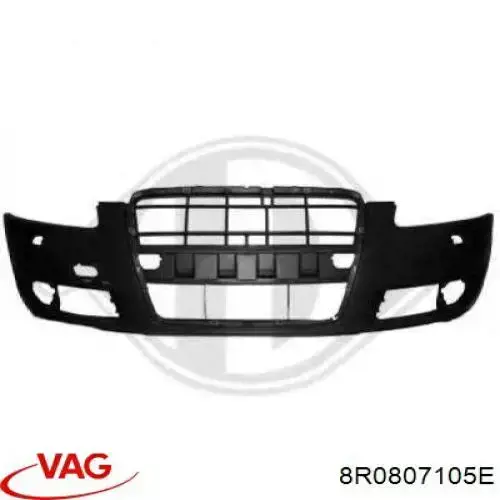 8R0807105E VAG Zderzak przedni