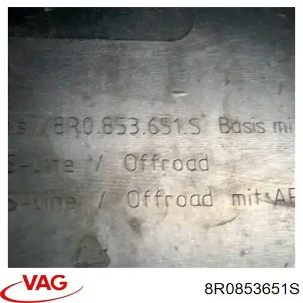 Do koszyka 8R0853651S VAG Atrapa chłodnicy