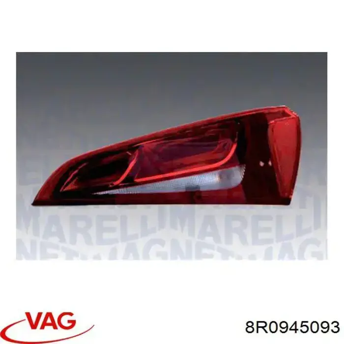 Lampa zespolona tylna lewa VAG 8R0945093 cena, od 121,58 USD