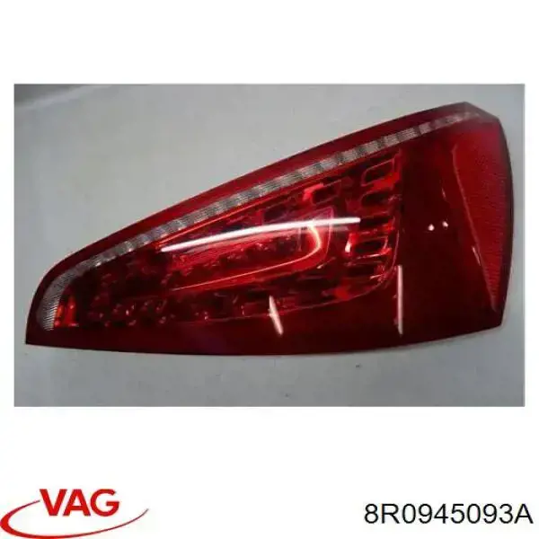 Lampa zespolona tylna lewa VAG 8R0945093A cena, od 352,43 USD